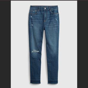 NWT Gap Teen Sky High Distressed Skinny Jeans with Washwell